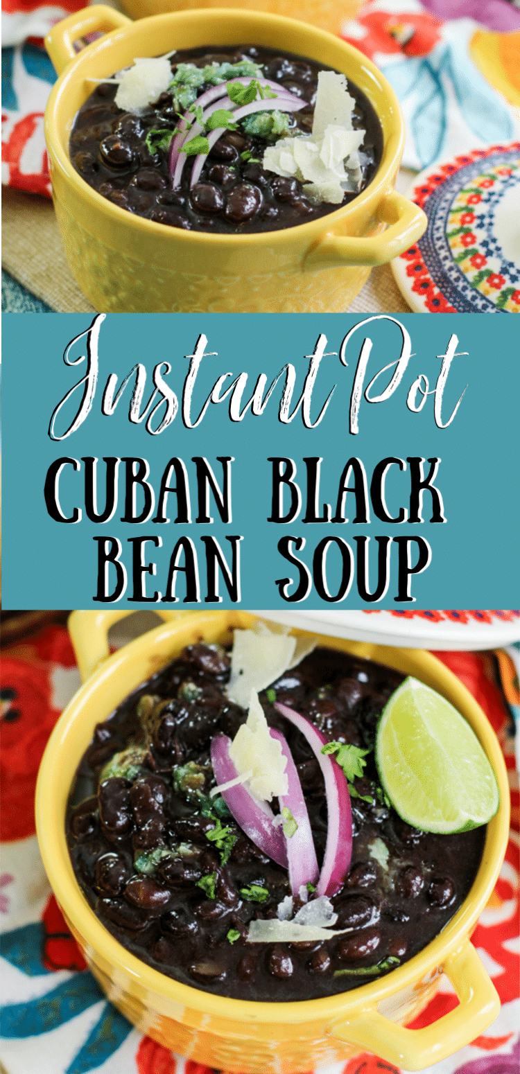 Instant Pot Cuban Black Bean Soup | Sidetracked Sarah